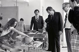 President Newnham Touring the College with Mr. Arnold Minister of Universities and Colleges