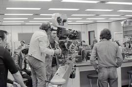 Director Bob Clark Filming "Breaking Point" in the Biology Lab