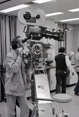 Director Bob Clark Filming "Breaking Point" in the Biology Lab