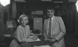 C2015-0001/021(08) CBC Interviewing Steve Quinlan in the Library
