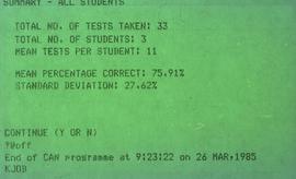 C2015-0001/023(06) - Gerry Quinn - Computer Printout - Nursing Program