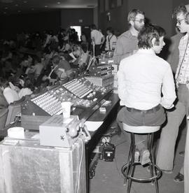 TV and Audio Set Up for Stage Band in the Minkler Auditorium (Global) (CBC)