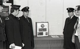 Stan Murray's Fire Protection Display in the College Lobby