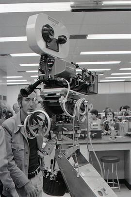 Director Bob Clark Filming "Breaking Point" in the Biology Lab