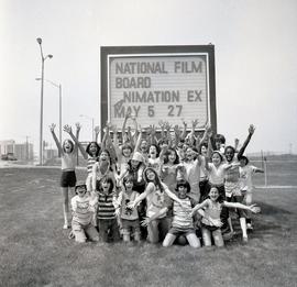 National Film Board Animation Exhibition in the Minkler Auditorium Lobby