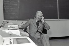 John Gray with Business Machines at Lawrence Campus