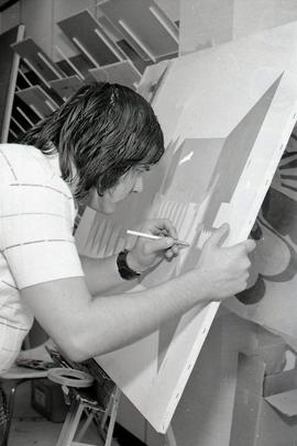 Students at Work in a Painting Class