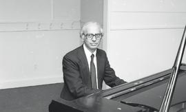 C2015-0001/019(26) - Spiro Playing Piano in the Music Centre