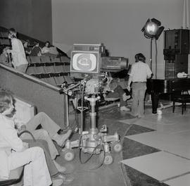 TV and Audio Set Up for Stage Band in the Minkler Auditorium (Global) (CBC)