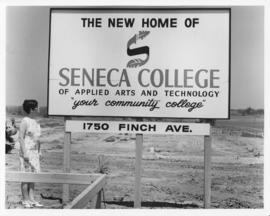 Progress Photo at the Future Finch Campus Sign