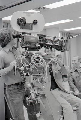 Director Bob Clark Filming "Breaking Point" in the Biology Lab