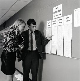Students Looking at Placement Ad at Sheppard Campus