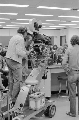 Director Bob Clark Filming "Breaking Point" in the Biology Lab