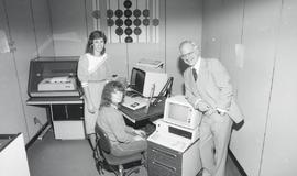 C2015-0001/019(46) Dr. Stoddart in the Word Processing Centre